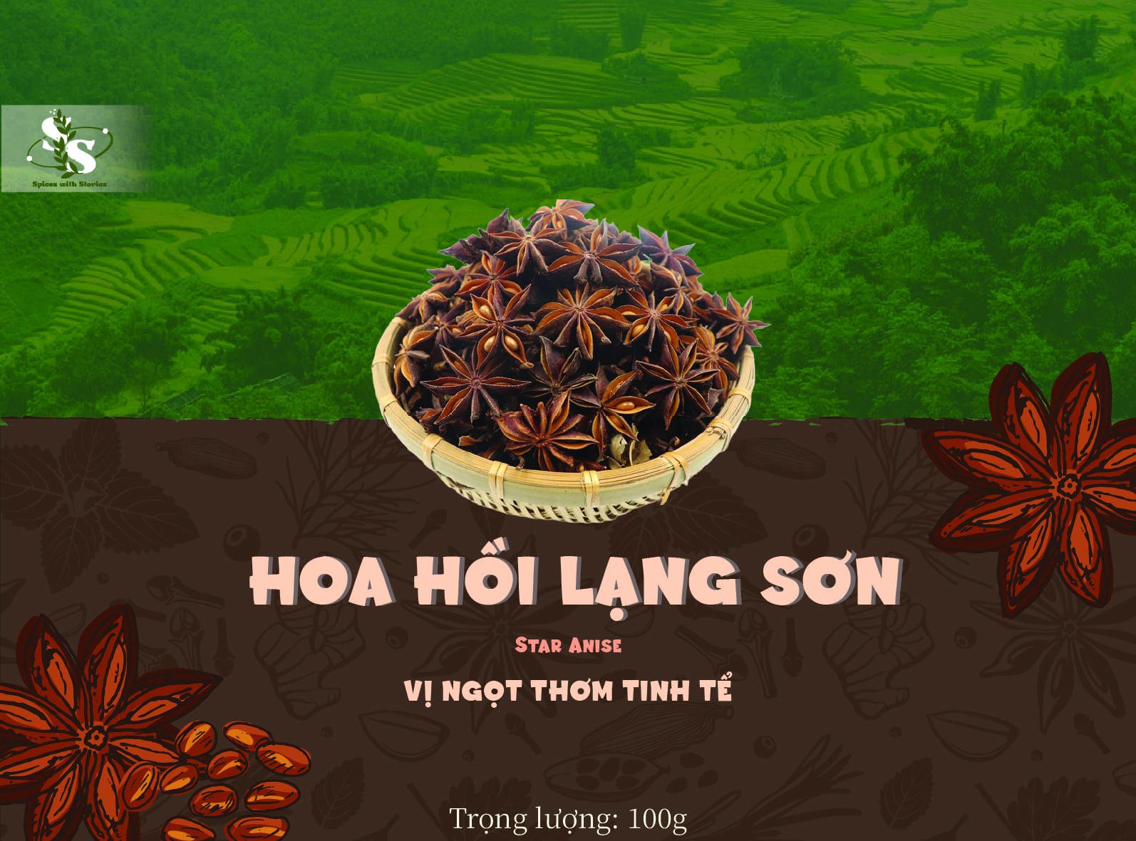 Hoa hồi Lạng Sơn SwS - 100g