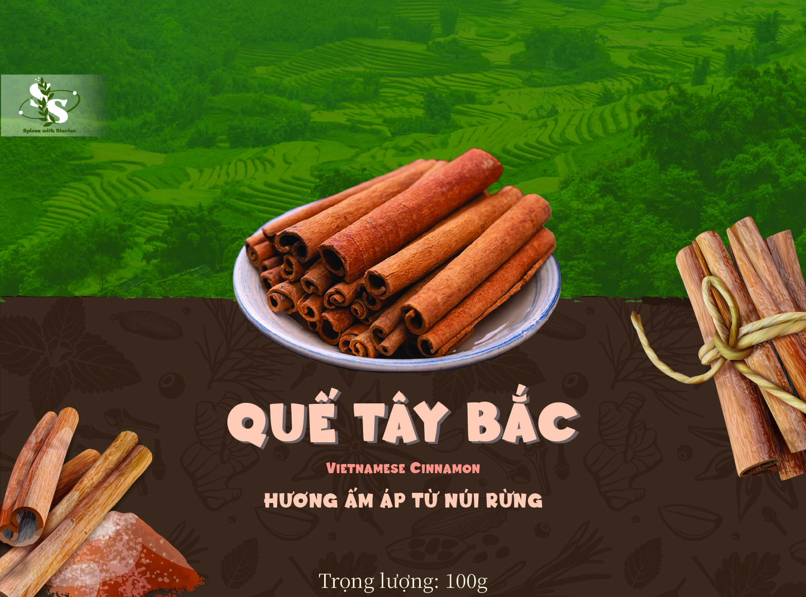 Quế Tây Bắc SwS - 100g